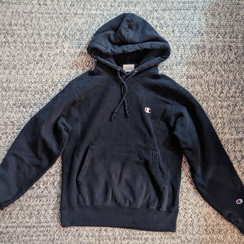Black Champion Reverse Weave Hoodie